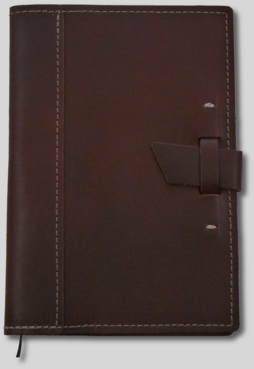 Deep Cranberry Leather Cover-Buckle Closure - Click Image to Close